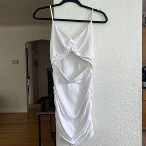 White cutout dress- NEVER WORN